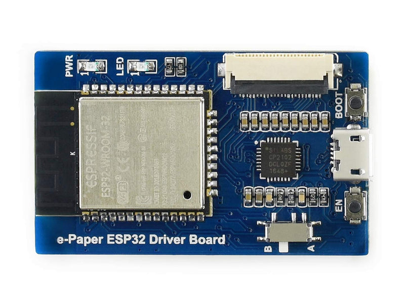 Waveshare Universal e-Paper Driver Board with WiFi/Bluetoth SoC ESP32 onboard Support Various Waveshare SPI e-Paper Raw Panels