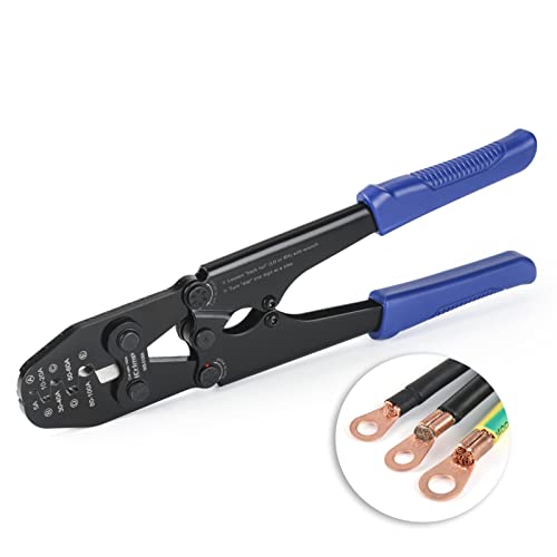iCrimp Battery Cable Lug Crimping Tool for Open Barrel Lug for AWG 13-3 IWS-5100A