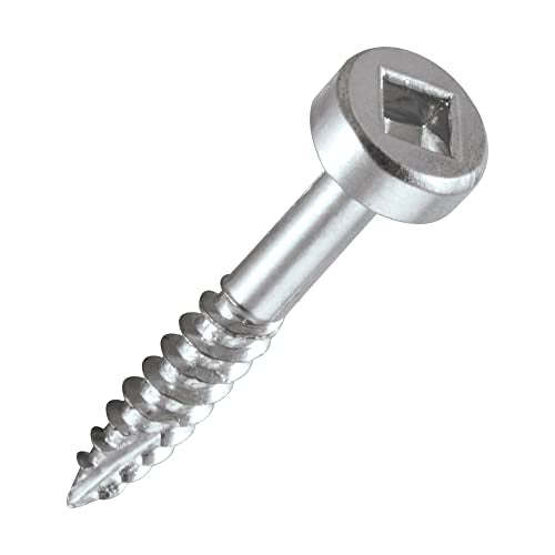 Trend Pocket Hole Screws for Hardwoods, 1 Inch Long, Pack of 500, Fine Self-Cutting Threaded Square Drive Screws, PH/6X25/500 1" Hardwoods, 500 pieces