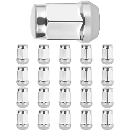 SCITOO M12x1.5 Lug Nuts 1.395 inch Length for Acura,for Cadillac Lug Bolts Chrome 20 Pack - Ford Fusion