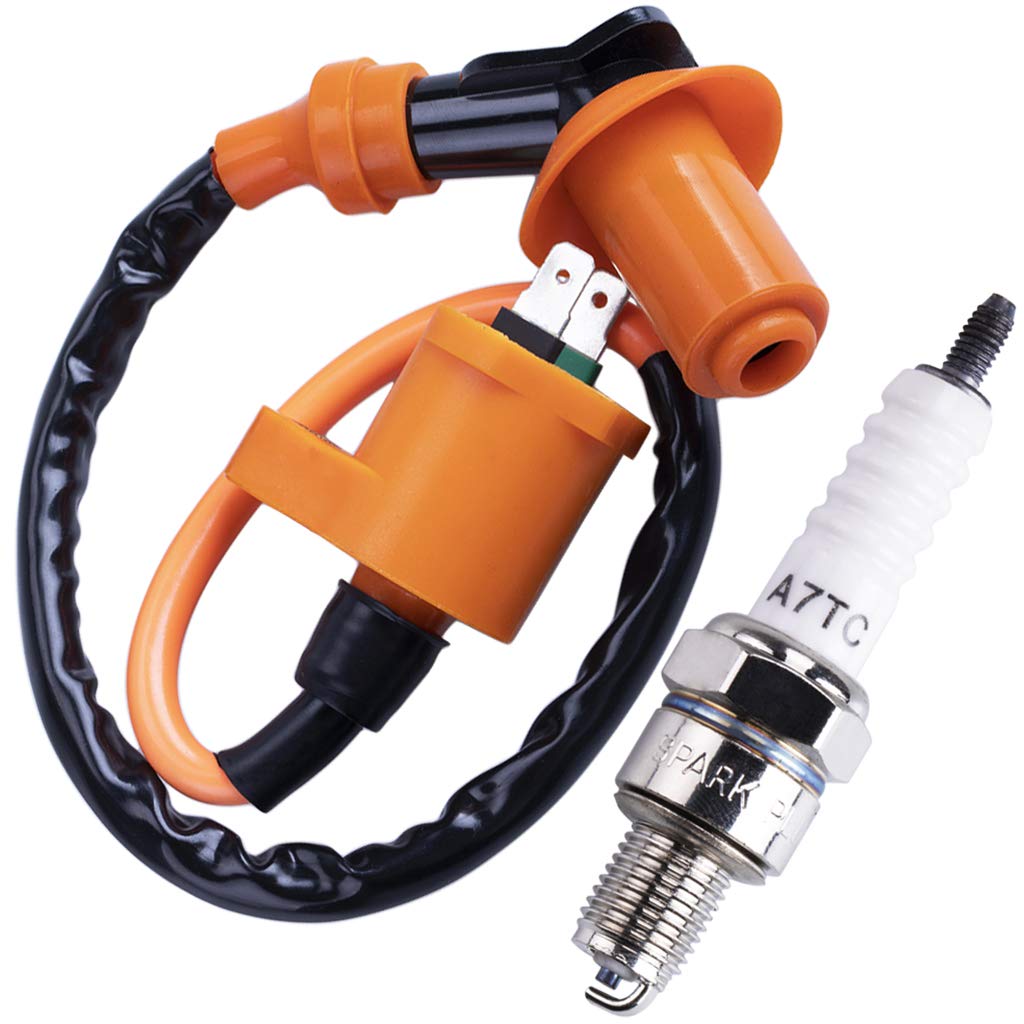 High Performance Racing Ignition Coil Electrode Spark Plug for Chinese 50cc 125cc 150cc Gy6 Moped Scooter ATV Go Kart