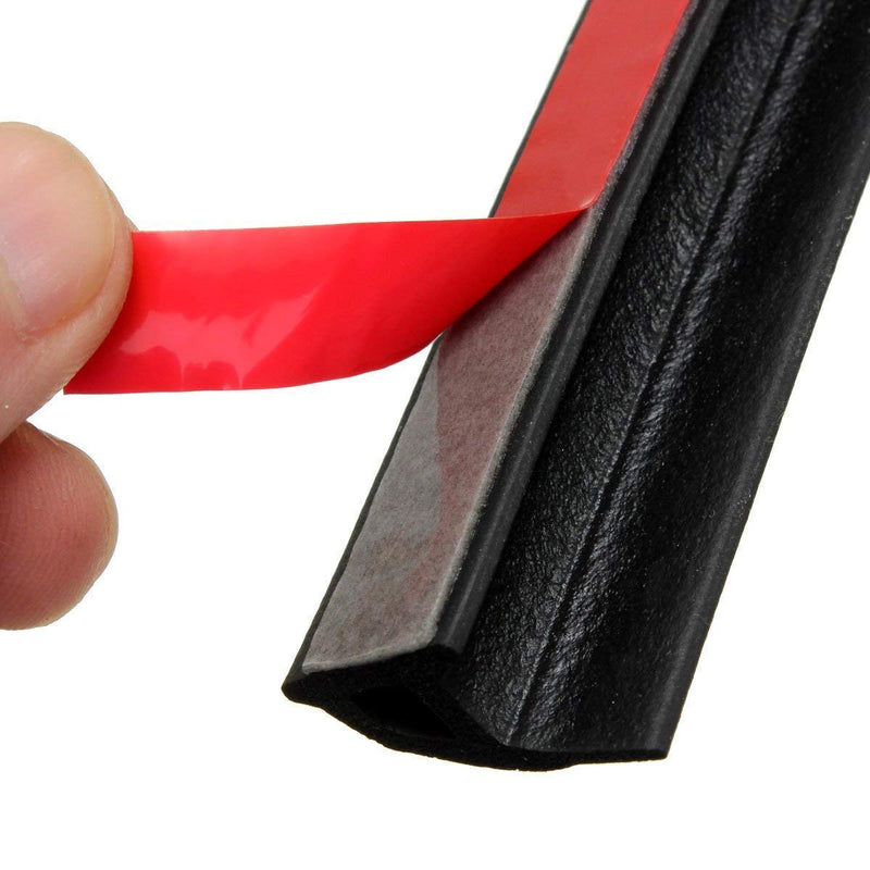 A177-20F Universal P Shape Rubber Seal Weather Strip Hollow Door Window Edge Moulding Trim Decorate Weatherstrip (20 Feet) 20 Feet