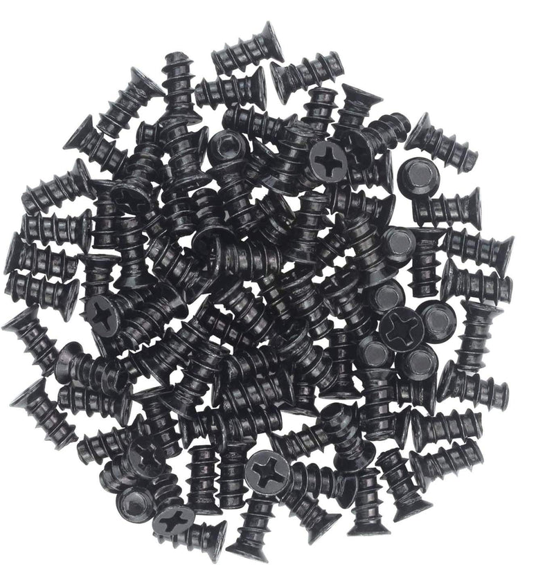 M5x10 Black Zinc Computer Case Fan Screws, Computer Cooling Fan Mount Screws, Mounting PC Case Fan Screws, 100 PCS