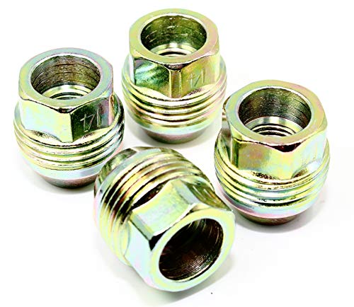 Veritek Performance 14x1.5mm OEM Factory Style 1.13 Inch Length 7/8 22mm Hex Dual Thread Open End Acorn Seat Replacement Lug Nuts for Factory Chevrolet/GMC Wheels (24) 24