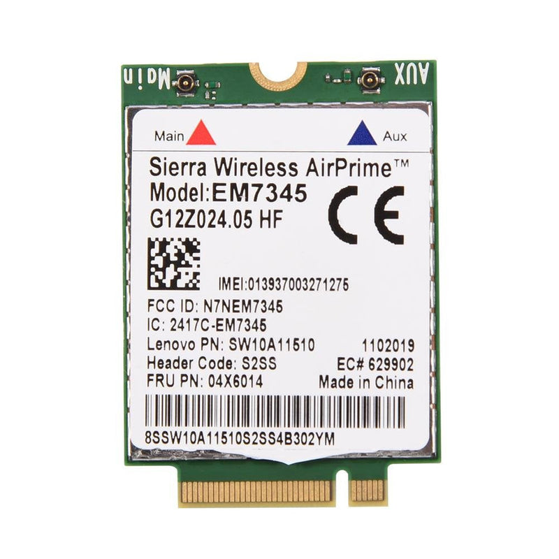 EM7345 Module Card,04X6014 4G LTE WWAN Card Module,ThinkPad Dedicated 4G Module,NGFF/M2 Interface for Thinkpad X250 X1C W550 T450 X240 T440 EM7345, High Speed LTE Mobile Broadband