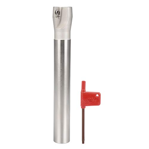 uxcell Indexable End Mill 1" x 8" 2 Flute 90 Degree BAP400R R0.8