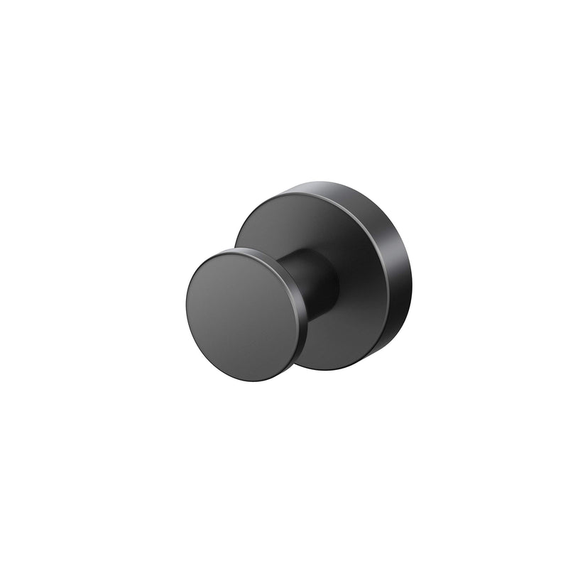 Gatco 4635MX Glam Single Robe Hook, Wall Mounted Hook for Bathroom Towels & Robes, 2 Inch, Matte Black