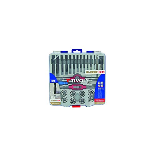 TIVOLY - 29-Piece High-Quality Set - Special Tapping, Threading with Accessories - for Use in Tough Steel - Sturdy Case