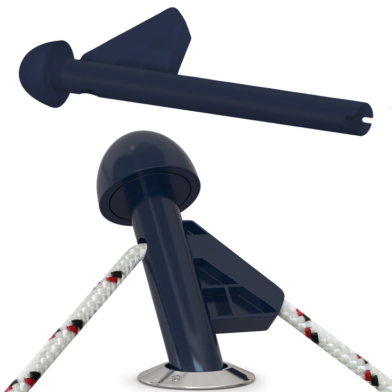 DLFender Rod Holder Version for Boating Fenders - Multifunctional Fender Adjuster Holder Also Doubles as Boarding and Exiting Handle - Innovative Fishing Boat Accessory - Blue Navy Blue Pack of 1