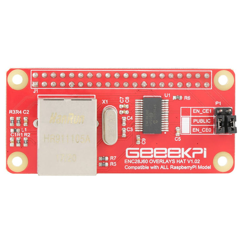 Bewinner ENC28J60 Ethernet LAN Network Module - Specially Design for Zero/W - Easy to Assemble, Easy to Setup - Allows for Zero to Access The Network Smoothly