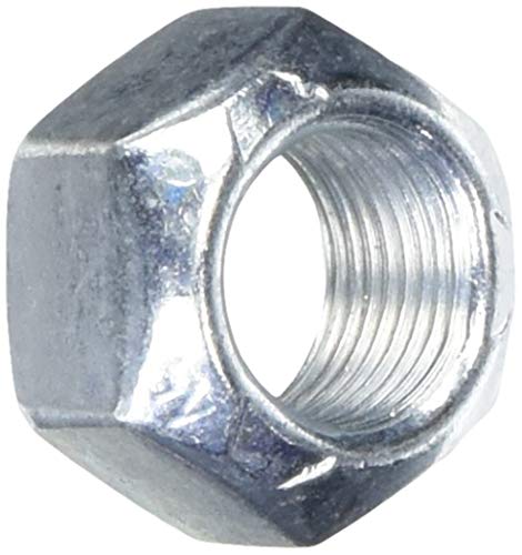 High-Strength Steel Hex Nut, Grade 8, Zinc Yellow-Chromate Plated, 5/8"-18 Thread Size