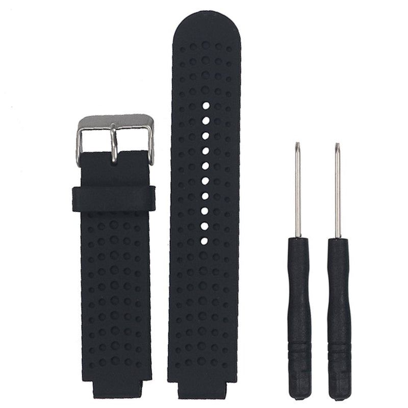 Band for Garmin Forerunner 25, Soft Silicone Replacement Watch Band Strap for Garmin Forerunner 25 L-BK Large