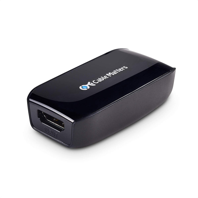 Cable Matters Active HDMI Repeater (Female to Female HDMI 2.0 Signal Booster) with 4K 60Hz Resolution and HDR for Blu-ray Player, HDTV, HTC Vive, Oculus Rift VR Headset and More