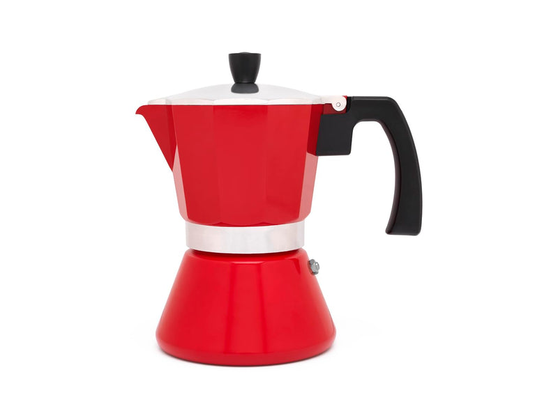 Leopold Cafetera Espresso 6 tazas Tivoli-roja (Induccion)
