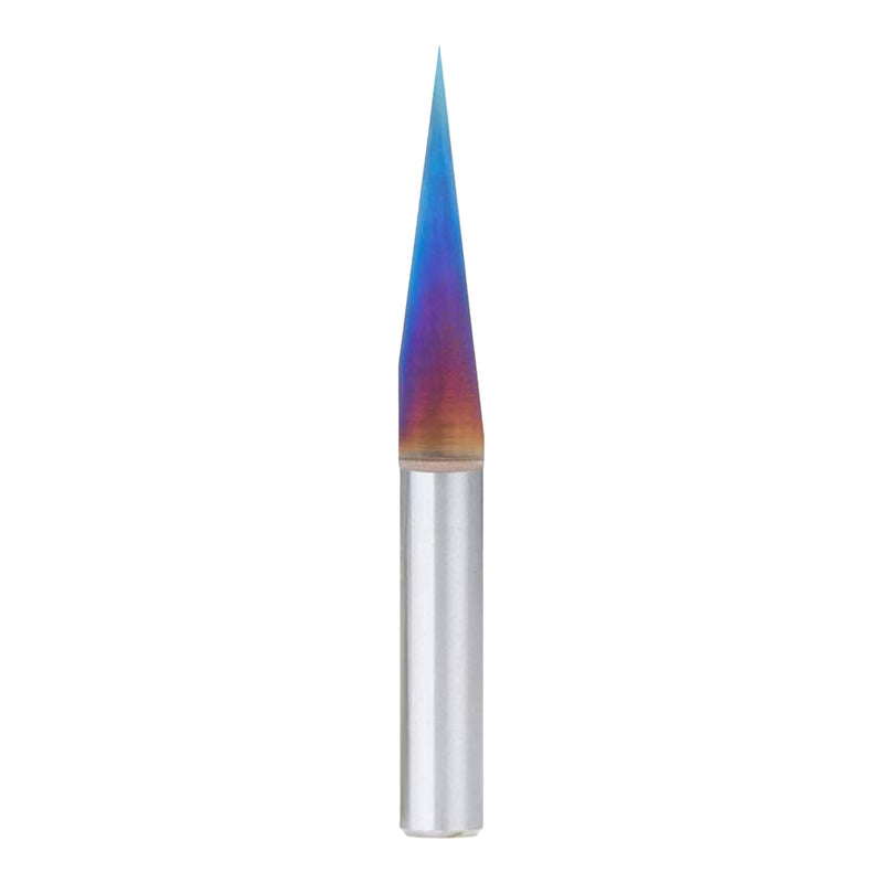 Amana Tool Spektra Extreme Tool Life Coated Solid Carbide Signmaking and Engraving Router Bit, 45611-K, 15 Degree Engraving 0.005 Tip Width x 1/4 Shank x 2-1/4 Inch Long
