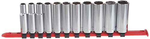 CRAFTSMAN Socket Set, Metric, 3/8" Drive, 6 Pt., 11Piece (CMMT12045) 3/8" in