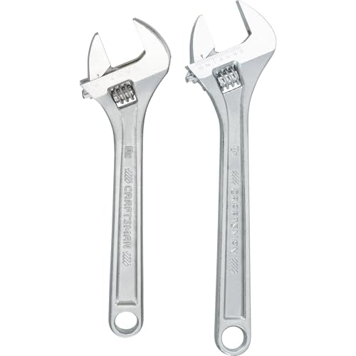 CRAFTSMAN Adjustable Wrench Set, 2Piece (CMMT12002)
