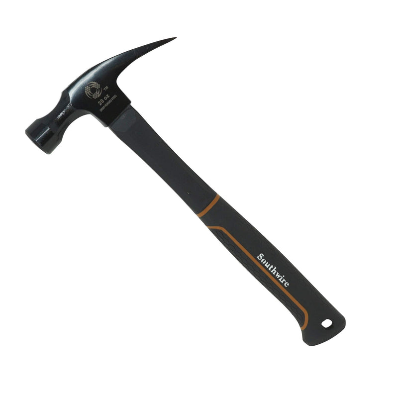Southwire Bmeh-20 20 OZ. Heavy Duty Electrician's Hammer; 20 oz. Head with Smooth Face; Heavy Duty Drop Forged Steel Tether Hole For Safety; Lightweight Fiberglass Handle; 1.75 Lbs 65116840 One Size
