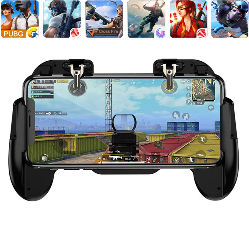 Mobile Phone PUBG Game Controller L1R1 Shoot and Aim Trigger Joystick Ergonomic Gamepad for PUBG Mobile/Knives Out,Phone Gaming Controller for 4.7''- 7.0'' Android & iOS (H6) H6