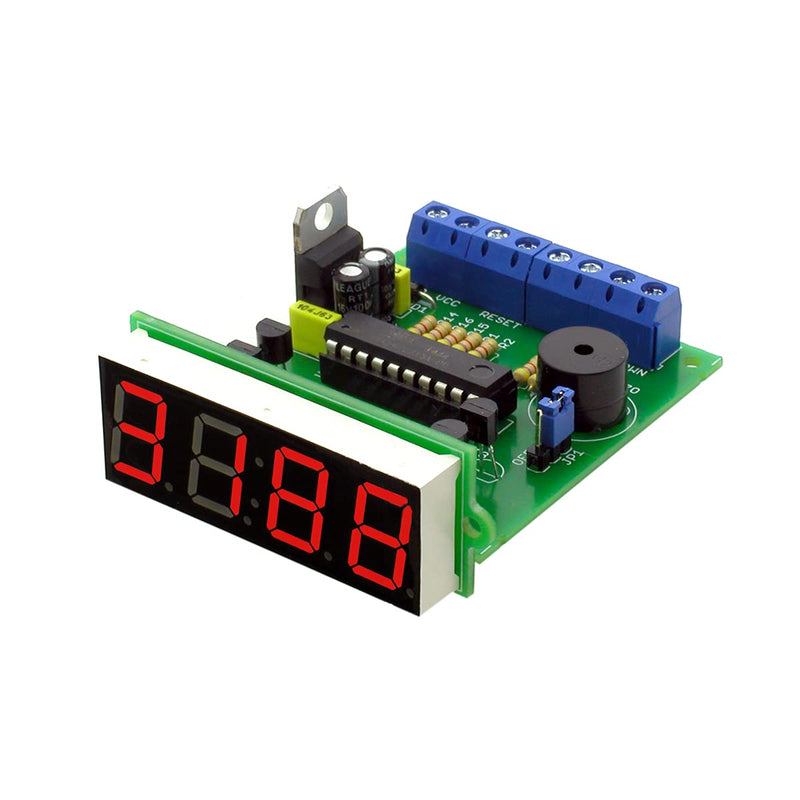 AVT3188 Pulse Counter Kit LED 4 Digit 9999 DIY Kit | DIY pulse counter with 4-digit LED display, up down counting, memory function, beep and 10Hz counting frequency