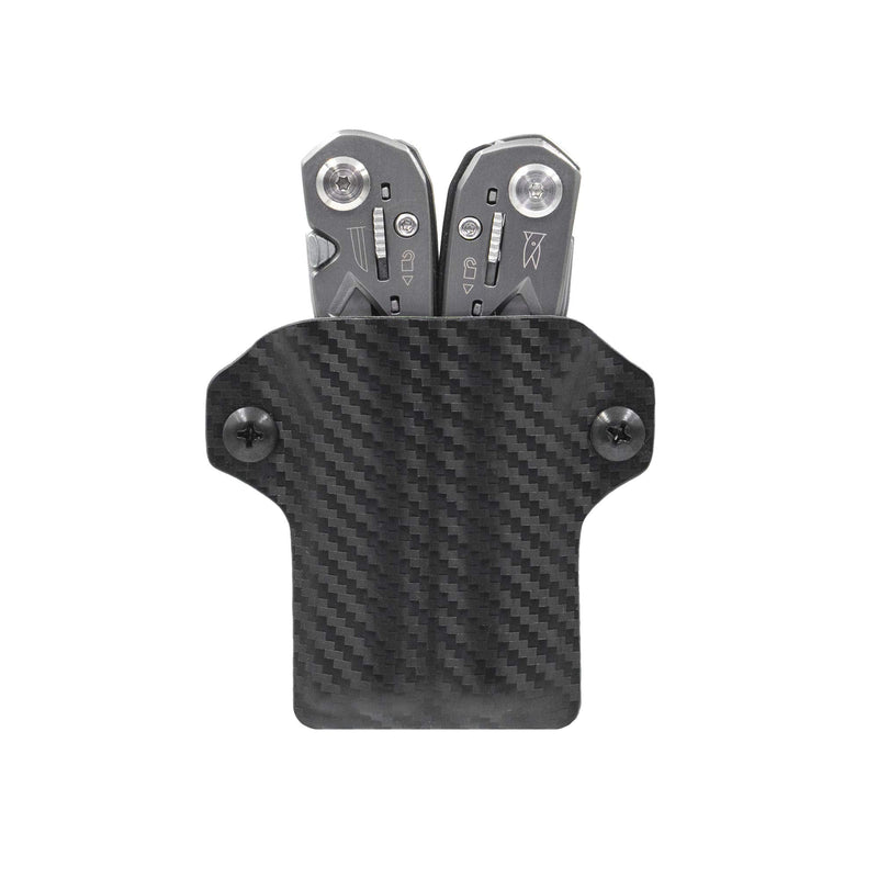 Clip & Carry Kydex Multitool Sheath for the Gerber Suspension - Made in USA - EDC Multi Tool Sheath Holder Holster Cover - Carbon Fiber Black