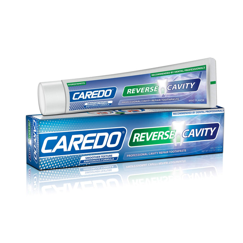 CAREDO Cavity Reversal Hydroxyapatite Toothpaste for Adults, Cavity Tooth Filler as Home Cavity Repair, Fluoride Free Reverse Cavities Treatment for Tooth Decay Repair, Remineralizing Repair 3.52OZ Spearmint 3.52 Ounce (Pack of 1)