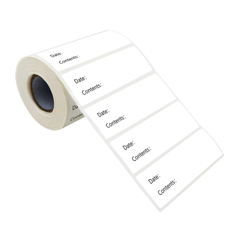 [Australia - AusPower] - 500 Freezer Refrigerator Food Labels Reminder Water Oil Resistant in Roll with Perforation Line,Removable Adhesive Printed Version 