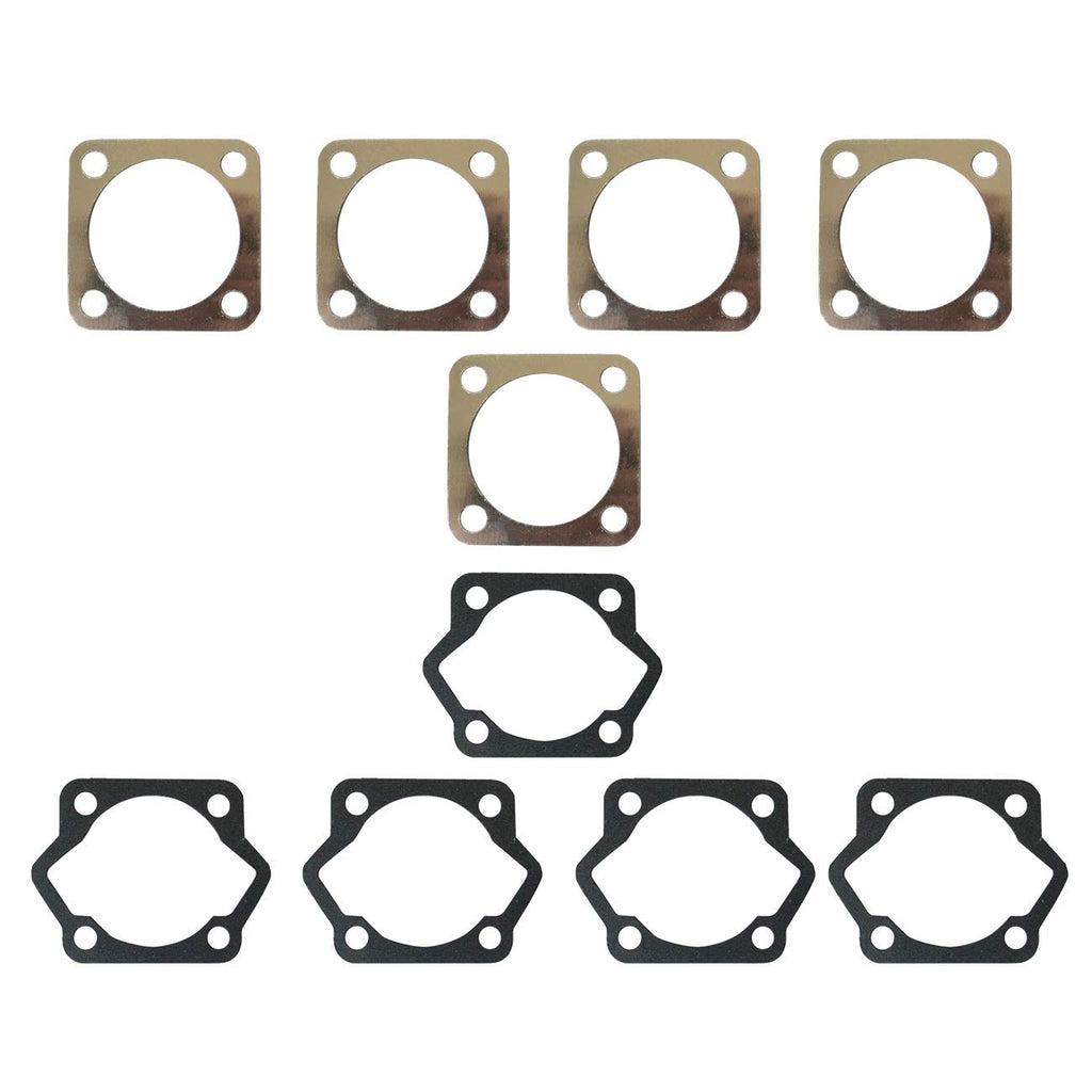 HGC 5pcs Cylinder Head Gasket + 5pcs Cylinder Base Bottom Gasket for 80cc Motorized Bike