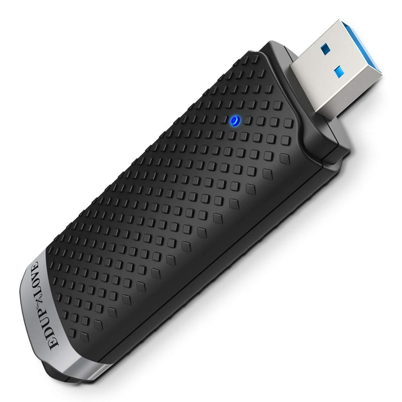 USB 3.0 WiFi Adapter AC1300Mbps for PC, EDUP LOVE Wireless Network Adapter Dual Band 5GHz 2.4GHz for Mac OS 10.15 and Below, Windows 11/10/8.1/8/7/XP/Vista
