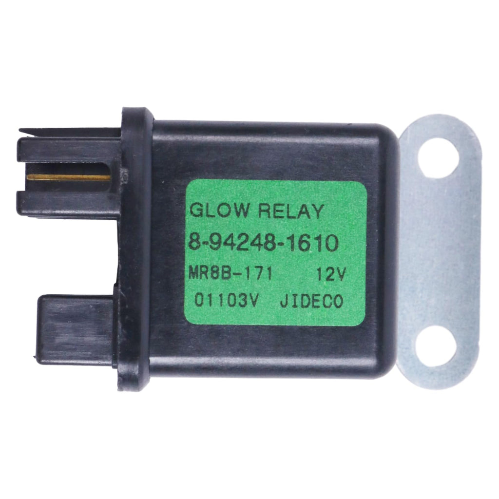 ZTUOAUMA 12V Upgraded Preheating Glow Plug Relay 16415-65600 119650-77910 for Kubota D722 D902 D905 D1105 Yanmar MR82BL-081 JIDECO 91008V Isuzu Hitachi ZAXIS27U Mitsubishi L3E S3L2 S4L2 Engine