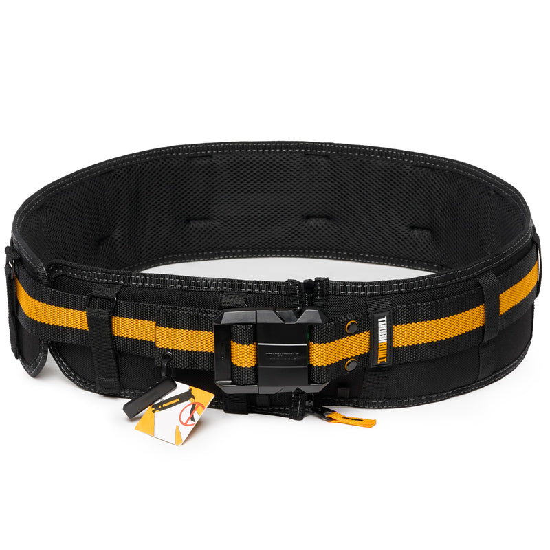 ToughBuilt ClipTech Series – Pro Padded Belt, Heavy-Duty Construction Belt with Adjustable Fit, Padded Support, and Durable Steel Buckle for All ClipTech™ Pouches and Tool Rigs (TB-CT-41P) Pro Padded Work Belt