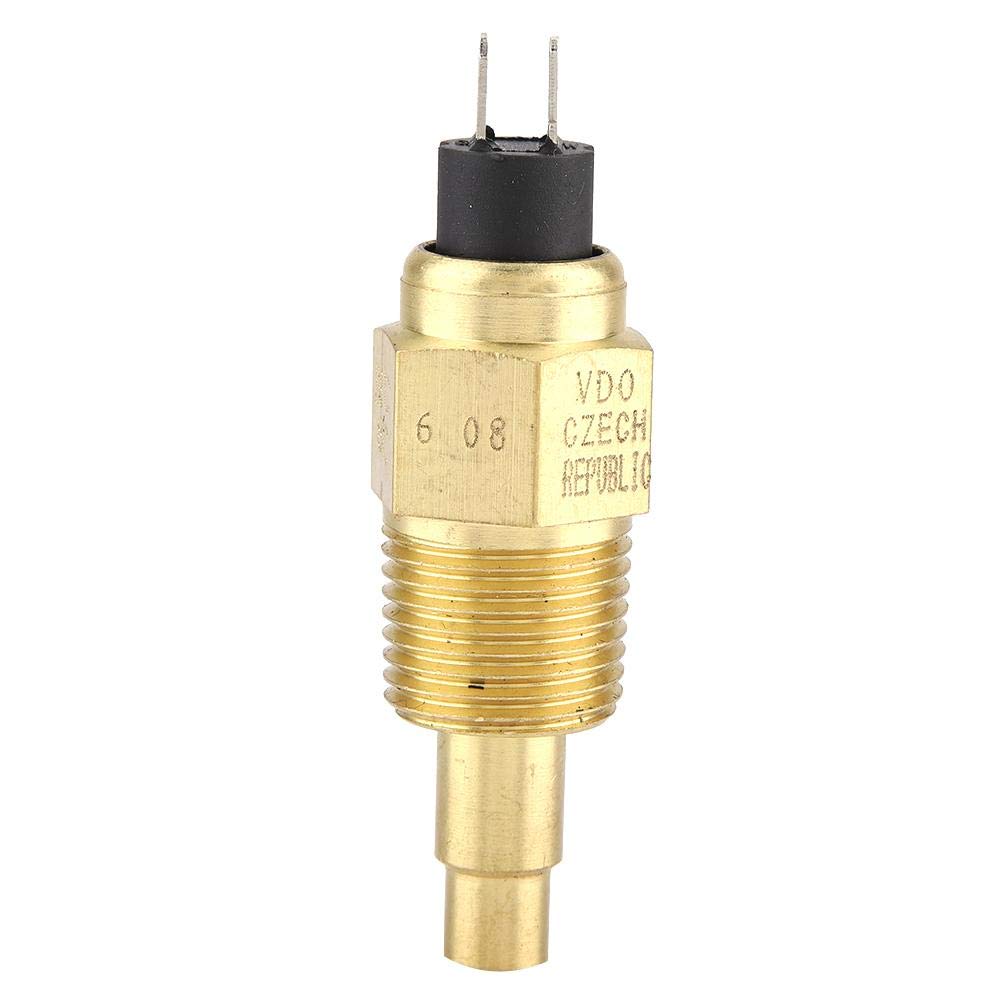 1PC Water Temperature Sensor, 1/2NPT Water VDO Temperature Sensor for Oil Water Temperature Temp Gauge, 38℃~120℃