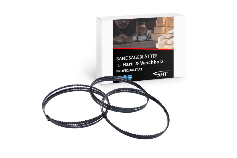 SMI Set of 3 Wood Band Saw Blades 1790 x 6 x 0.65 mm 6 ZpZ Saw Band Suitable for eg Holzstar HBS 251, Scheppach HBS261