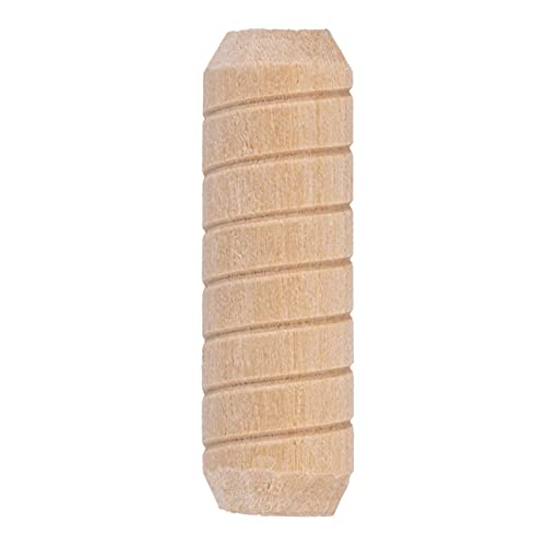 Spiral Grooved Hardwood Dowel Pins | 5/8" X 2" | Pack of 50 Approx. | Wooden Furniture Dowel Pins for Strong Connection | Furniture Making, Refurbishing or Crafts | UA-020-W 5/8" X 2"