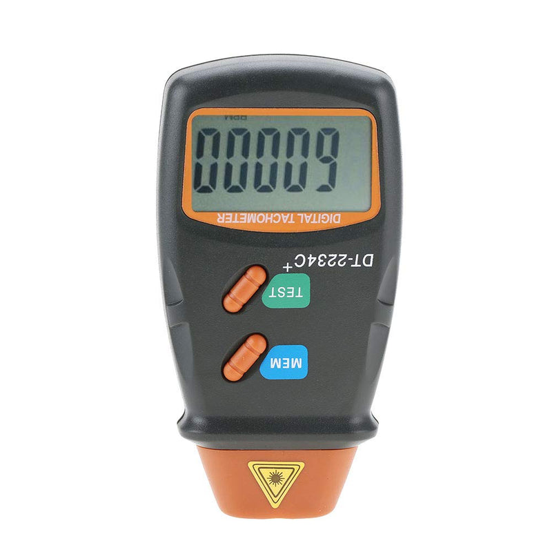 Digital Tachometer, Jectse Tachometer with 5-Digit 18 mm LCD Display, Measuring Range from 2.5 RPM to 99,999 rpm, for Motors, Lathe, Electric