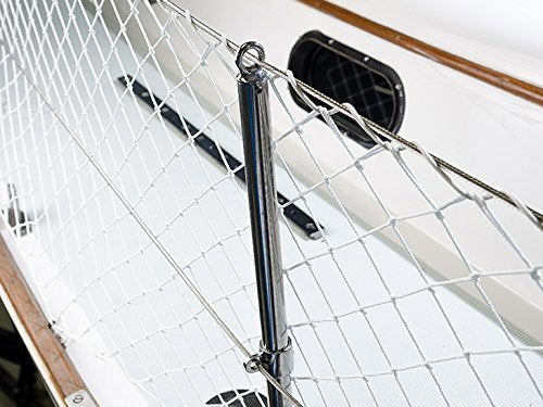 Boat or Railing Safety Netting for Lifeline, Bannister, Bunk Beds, Etc. | Keep Kids and Pets Safe (50') 10 Feet