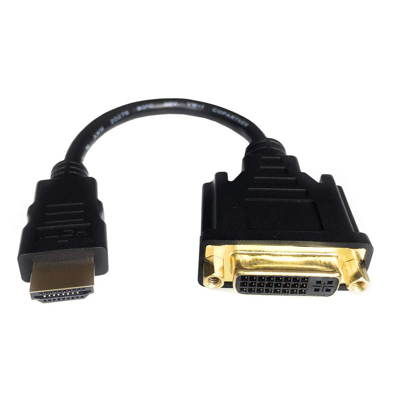 HDMI to DVI Cable, Bi-Directional HDMI Male to DVI-D(24+1) Female Adapter, 4k DVI to HDMI Conveter (1 Pack, DVI-D) 1 Pack
