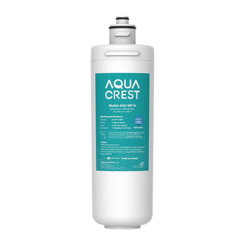 AQUA CREST OCS2 Under Sink Water Filter, Replacement for Everpure OCS2, 2H-L, 2CB5, 2CB-GW, ADC, OW2-Plus, EV9618-02, EV9634-26, EV9634-01, EV9617-05, Aquverse A100, NSF/ANSI 42 Certified
