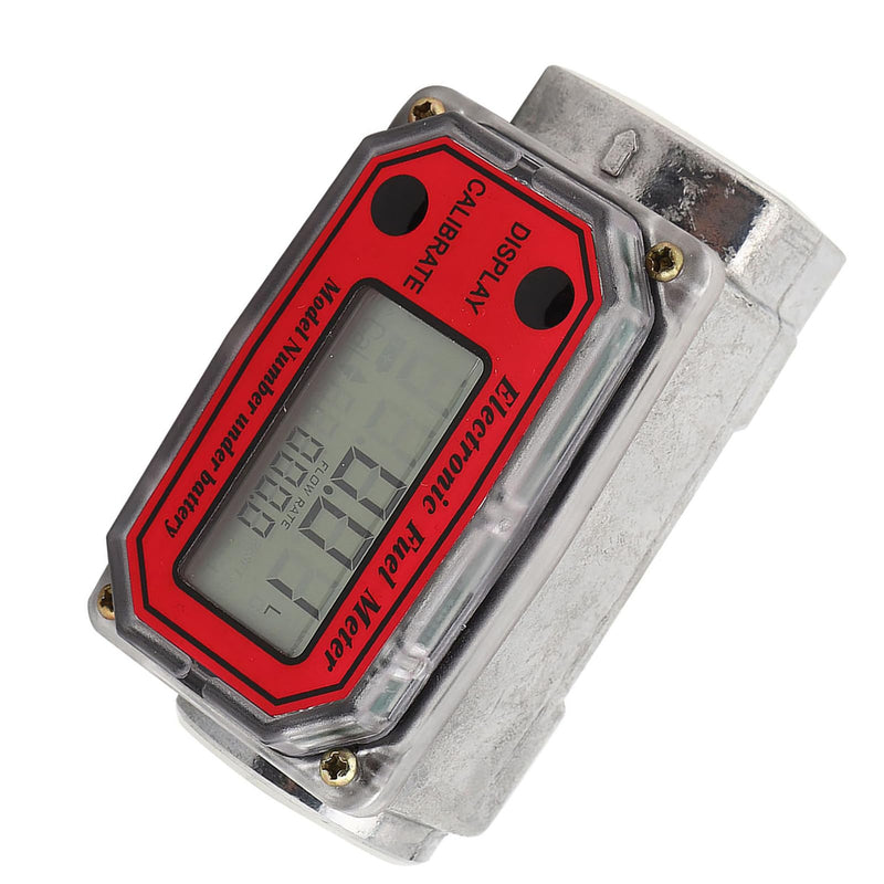 Fuel Flow Meter, Mini Digital Turbine Flowmeter, Diesel Fuel Flow Meter, 10-200L, 1 Inch NPT Flowmeter