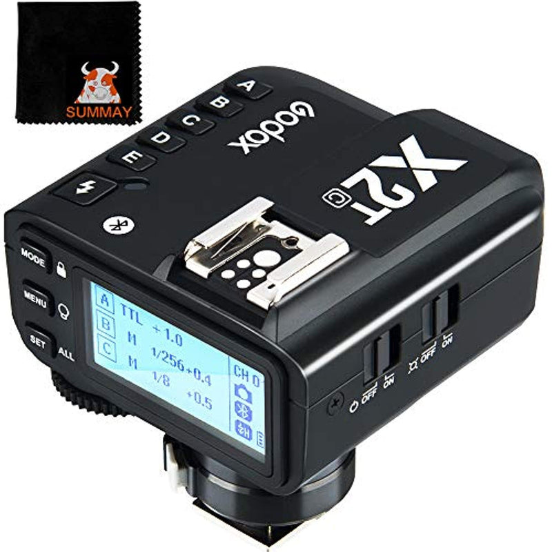 GODOX X2T-C TTL Trigger Flash for Canon EOS Cameras 1/8000s HSS TTL Manual Function Trigger with Clean Cloth