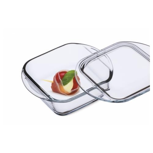 Simax Casserole Dish For Oven, 10 Ounce Mini Glass Baking Dish With Lid, Small, Personal Sized Bakeware and Cookware, Great for Storage, Microwave, Oven, And Dishwasher Safe Borosilicate Glass Dish