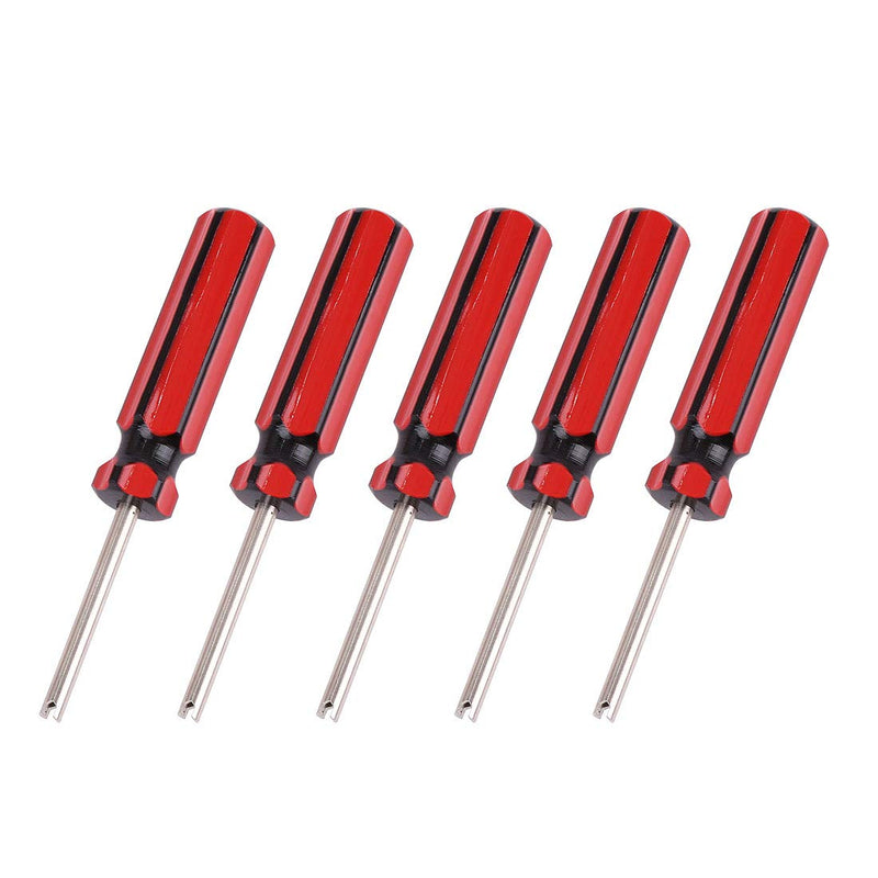 X AUTOHAUX 5 Pcs Car Motorcycle Truck Bike Screwdriver Valve Stem Core Remover Tire Repair Install Tool