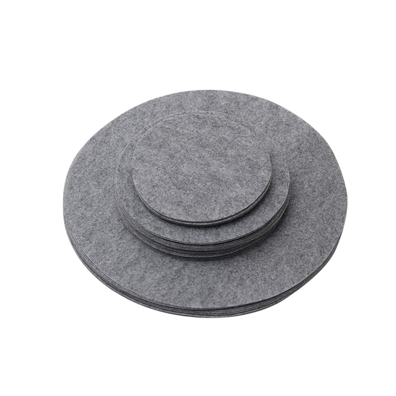 48 Pieces Felt Plate Separator Discs Soft Felt Plate Separators for Chest Protector Kitchen Tableware Storage and Organization