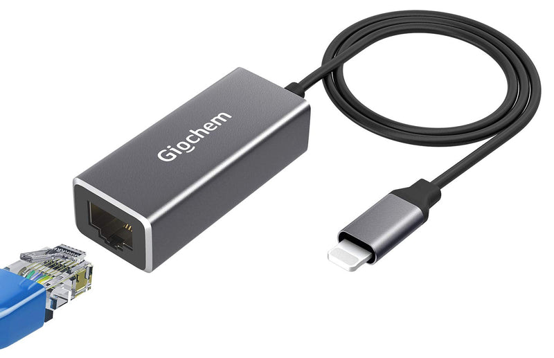 RJ45 Ethernet LAN Network Adapter for Phone Pad, Phone Ethernet Adapter, 3.3ft/1m Cable, 10/100Mbps High Speed,Plug and Play Enbia [Grey] Grey