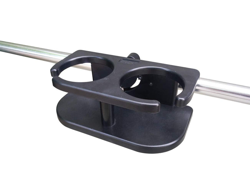Brocraft Poly Drink Holder for 2 Drinks With Rail Mount Bracket Kit/Boat Cup Holder Black Colour
