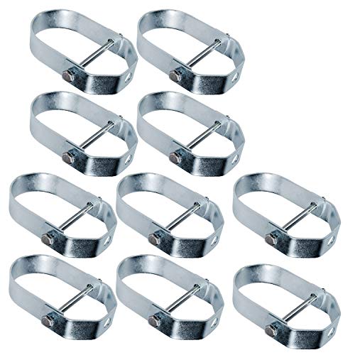 Highcraft IDT-HF34-10 Clevis Hanger Standard Electro Galvanized Steel, 3/4 in. 10 Pack, Chrome 3/4 in. Clevis Hangers