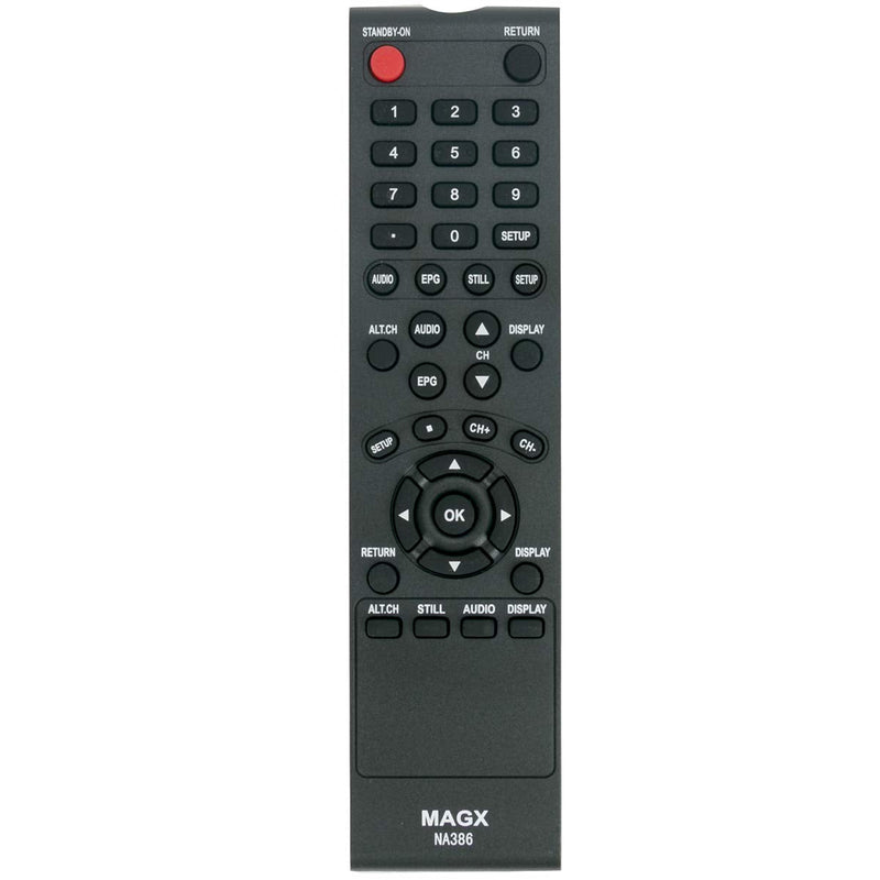 NA386 NA386UD Replaced Remote Control Applicable for Magnavox TB110MW9 TB110MW9A DTV Digital to Analog Converter Set Top Box