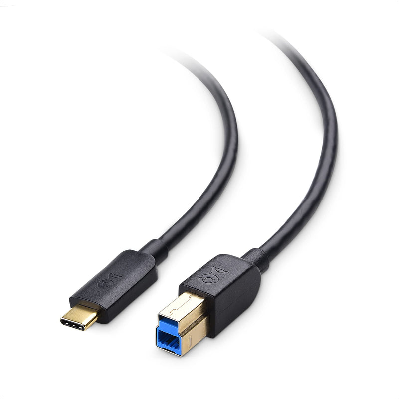 Cable Matters USB C to USB B 3.0 Cable 6.6 ft (USB C to USB Type B 3.0, 3.0 USB B to USB C) in Black