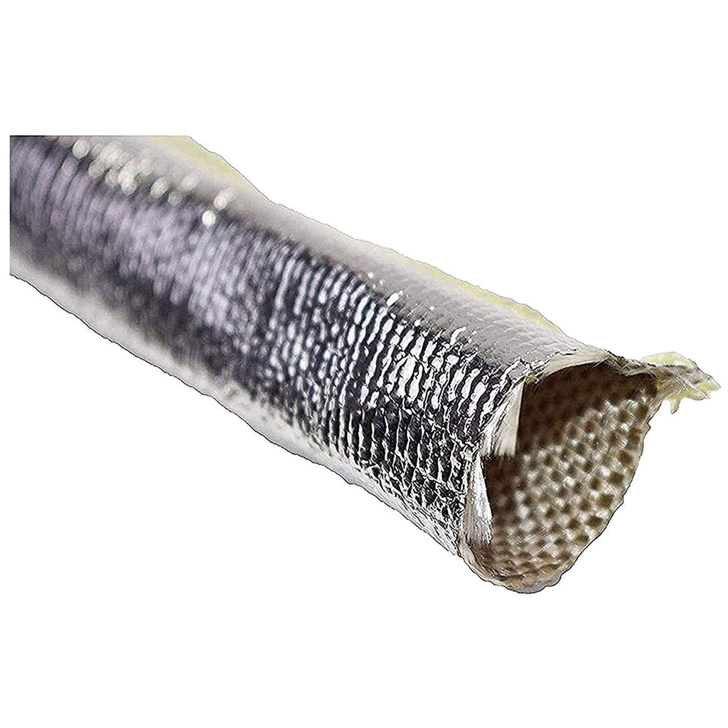 A-Team Performance Parts - Pliable Heat Sheath - Aluminized Sleeving and Fabric Material to Reflect Heat - With Ultimate Heat Shield Protection Barrier 3/4" x 36" (3 Feet) 3/4" x 3'