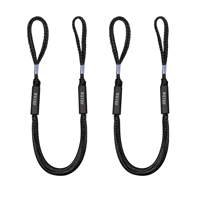 2 Pack Bungee Dock Line Mooring Rope for Boat Lines